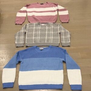 Tween Trio in Pink, Gray, and Blue